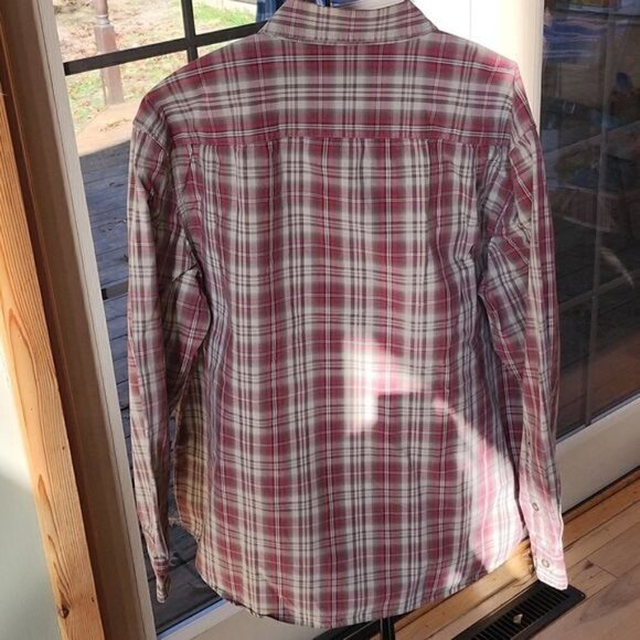 Carhartt Relaxed Fit Embroidered Pocket Casual Button Down Long Slv Sz XL Shirt - Picture 2 of 14